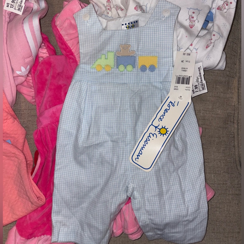 Florence Eiseman Blue Gingham Train One Piece